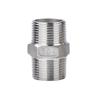 304 stainless steel 4-point wire connector dn15 internal and external wire direct straight-through connector external thread water pipe accessories stainless steel wire dn15 304 material