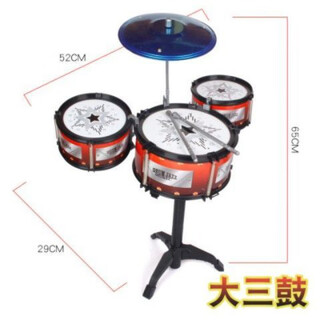 Mielanat 2025 new high-quality drum children's drumming toys for beginners to play percussion instruments large simulated jazz big three drums