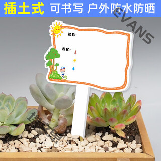 Xushansi kindergarten simulation pot brand gardening simulation flower pot simulation label signage succulent care brand diy handmade yhcd-15 10x16cm