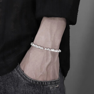 Gagia 999 pure silver men's bracelet bracelet men's premium silver bracelet bracelet men's valentine's day valentine's day 999 pure silver bracelet exquisite gift box