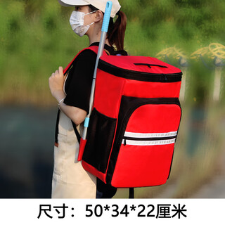 Wen yijia customized home appliance repair housekeeping service backpack cleaning land reclamation cleaning large red tool bag three-dimensional storage back red bag not printed