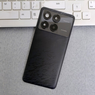 Redmi is suitable for original k70 back cover glass redmi k70 pro to replace the original original battery rear case k70 back cover ink feather black + heat dissipation sticker