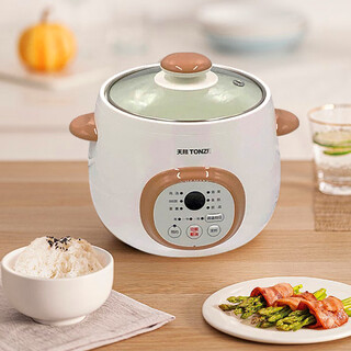 Tianji water-proof stew electric stew pot 1l baby porridge pot household fully automatic mini bird's nest cup bb ceramic soup pot porridge artifact baby food supplement