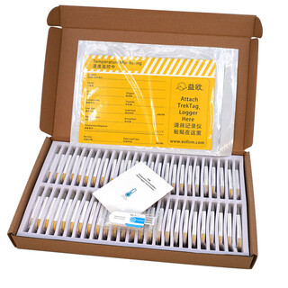 Trektag u01-t cold chain transportation pdf disposable temperature recorder label fruit transportation food transportation temperature controller chinese version 1 box (50 pieces)
