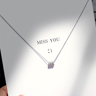 Pt950 platinum necklace, girlfriend gift, platinum necklace, versatile jewelry, diamond pendant for women, small waist + (0-word chain) light luxury model