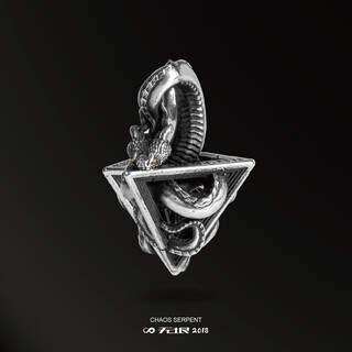 Muqianwuyini infinite 18k gold chaos serpent 3.0 the forbidden land 925 silver retro pendant trendy and versatile single pendant