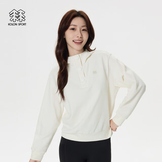 Kolon sport/kolon hooded sweatshirt women's camping fishing outdoor sports turtle top lkmt5st624-cr light goose yellow l 170/92a