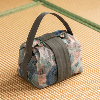 Punol travel tea set storage bag home outdoor portable tea set quick cup teapot teacup storage bag fabric bag gift box tea set portable storage bag does not include tea set