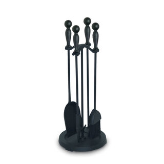 Pilgrim fireplace tool set matt black traditional
