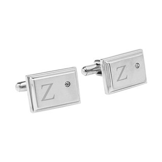 Cathy's concepts personalized zircon stainless steel cufflinks men's formal accessories