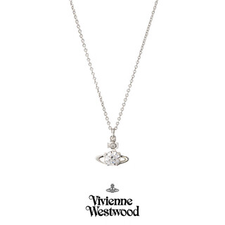 Vivienne westwood (vivienne westwood) queen mother of the west genuine necklace for women saturn crystal pendant clavicle chain simple birthday gift for girlfriend