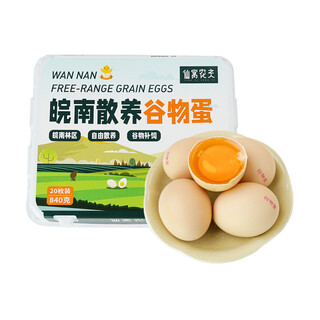 Xianyu farmer wannan free range grain eggs 20 pieces 840g