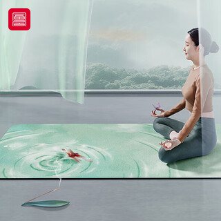 Fuju suede bedroom bedside carpet non-slip sports yoga thin blanket stretch meditation mat 68*183cm clear