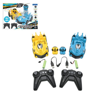 Lexibook dual remote control crash car, 2-car set, sound effects and lights, 3 years and above, 12 km/h