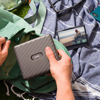 Instax fuji instax link wide polaroid mobile photo printer mocha gray wide double pack photo paper set