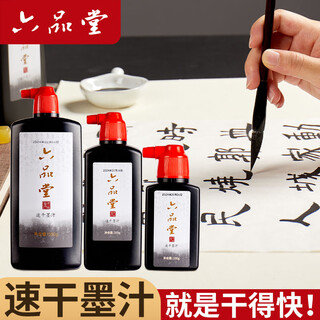 Liupintang calligraphy special quick-drying ink 250g large bottle brush ink activity for construction site calligraphy and painting chinese painting ink vial beginners practice calligraphy and writing couplets quick-drying ink