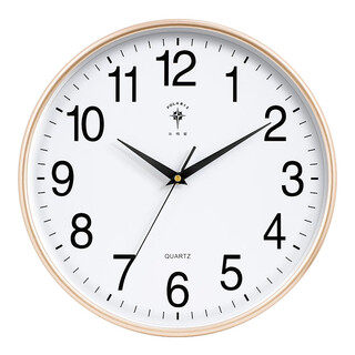 Polaris (polaris) wall clock fashion creative living room clock silent simple quartz clock 30cm gold