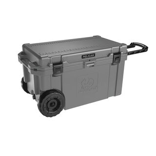 Pelican 65l large capacity outdoor wheeled cooler, portable for camping, fishing and picnic