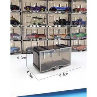 Dianhuai car model display cabinet acrylic hot wheels alloy toy car storage box cabinet toy car model exhibition 40 storage boxes without car 2 handles