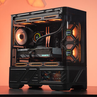 Gigabyte amd ryzen r7 9800x3d/7800x3d/9700x no graphics card transition configuration barebones e-sports network game water cooling can be used with rtx5070ti computer host 5 r7 9800x3d丨32g丨1t