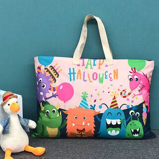 Nature house kindergarten quilt storage bag children's kindergarten oxford cloth luggage bag cotton quilt clothes bag waterproof large capacity surprise party collection add-on purchase to get a name tag oxford cloth extra large size-80*60cm suitable for children's quilt three-piece set