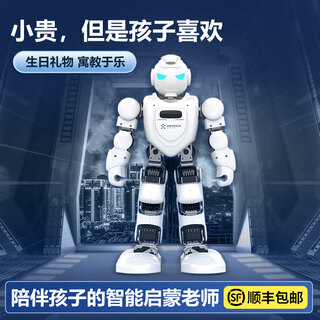 优必选AI人工智能人形机器人保姆早教机玩具编程学习语数英语口语对话翻译唱歌跳舞陪聊天功夫家教故事机 ebot阿尔法-智能教育陪伴机器人男友