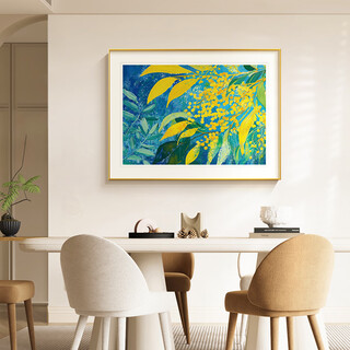 Long time no see modern minimalist restaurant decorative painting abstract high-end artistic dining room hanging painting living room entrance mural