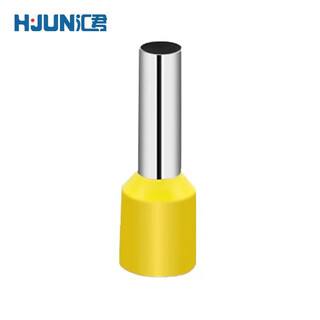 Huijun tubular terminal block cold-pressed terminal pre-insulated terminal brass wire connector yellow ve1012/1000 only 10 square meters