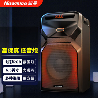 Newmine a2 audio outdoor bluetooth speaker square dance home commercial subwoofer high-power single 6.5-inch speaker electric acoustic guitar folk singing instrument speaker