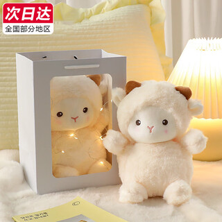 Aishang bear lamb doll rag doll plush toy girl sleeping doll children's birthday gift for girlfriend