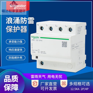 Schneider lightning protection first-level surge protector iprf1-12.5r4p/3p+n power supply lightning protector 1niprf11 2 5ka