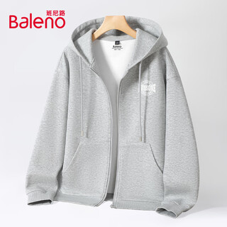 Baleno cardigan sweatshirt men's american trend casual sports hooded top men's daily large size loose coat men's spring and autumn