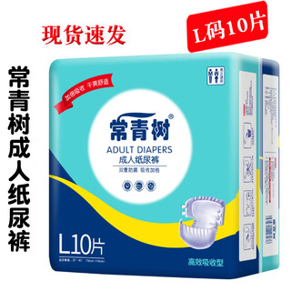 Evergreen adult diapers large size elderly unisex nursing diapers l size 10 pieces l 4 pack