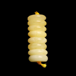 Drjefun natural beeswax spacer, chicken oil, yellow and white nectar, monkey head, diamond, phoenix eye, star and moon, bodhi beads spacer with beeswax spacer, 9 mm, 8 pieces