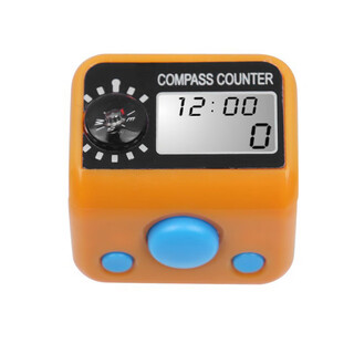 Electronic digital display counter ring ring type hand press reading finger counter people flow counter counter orange