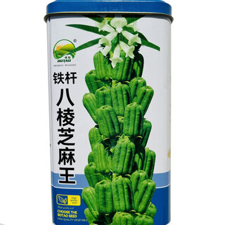 Graines de sésame blanc à huit tranchants, graines de sésame blanches spéciales à extraction d'huile à maturation précoce à haute teneur en huile, graines de sésame résistantes à la sécheresse et à forte récolte, roi de sésame dur à huit tranchants original 400g * 1 boîte