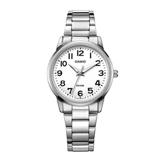Casio casio watch women's quartz steel band pointer watch simple and elegant waterproof student watch gift ltp-1303d-7b