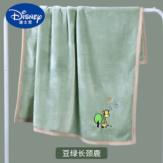 Disney (disney) baby blanket baby summer newborn spring and autumn blanket double-sided velvet thin quilt universal children's blanket for all seasons green giraffe 75*100cm (spring and autumn)