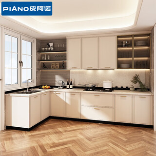 Piano cabinets, whole house customization, integrated kitchen cabinet decoration, modern quartz stone countertops, cabinets, stove and cupboards