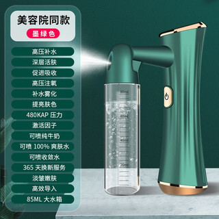 Oxygen injection meter, high-pressure handheld spray gun, nano spray facial humidifier, facial steamer, household portable beauty salon hydration meter, green upgraded version