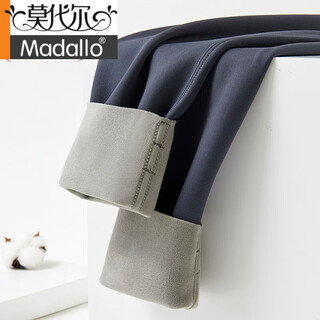 Modal winter men's all-in-one velvet medium-thick thermal pants, smooth simple sharkskin barbie pants, slim motorcycle pants, long johns, medium-thick gray, about 380 grams xl 170, recommended 120-135 jin jin equals 0.5 kg