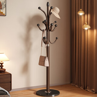 Mu hanyue floor-standing coat rack, coat rack, floor-standing bedroom clothes hanger, floor-standing storage rack, thickened and strong