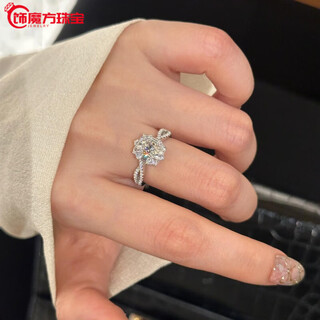 Guanpu pavilion fat donglai's same style pt950 platinum pigeon egg ring, luxury oval moissanite diamond ring, women's niche design, light design, thickened platinum 1 carat 5*7 moissanite, benchmarking south africa, size 13, us size 6