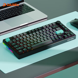Dareu ek75 series 75% equipped with wired/wireless/bluetooth three-mode customized mechanical keyboard leaf spring gasket structure zhazhahui-mengyu hifi axis