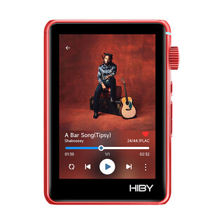 Hiby r3ii 2025 version hiby pure tone hifi player lossless mp3 music digital turntable dsd hard solution bluetooth wifi radio dual es9219c red