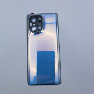 Oppo is suitable for oppofindx3 original mobile phone back cover findx5pro glass pure original factory disassembly battery cover back shell findx5 purple mirror new pure original customer service