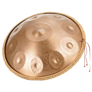 白龙吟handpan高端灰烬钢手碟不锈钢D小调空灵治愈打击乐器初学一步到位 10音-灰烬钢-金色-蚀刻图腾 10音-5天内发货