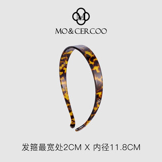 Cercoo acetate glasses headband women's high-end versatile french hairpin birthday gift for women tortoiseshell color 1