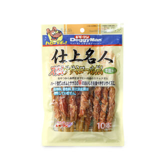 Doggyman doggyman mingshi series chicken breast teething sticks, cowhide rolls, chicken sticks, teething dog snacks, chicken wrapped cowhide rolls, 90g10 pieces