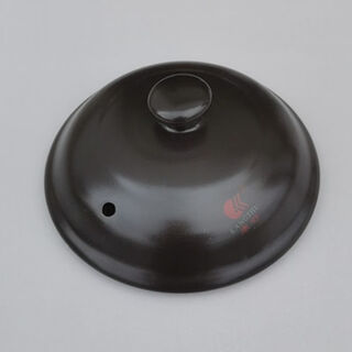 Casserole lid single lid ceramic casserole lid accessories black and white soup pot lid universal electric stew pot casserole medicine black 1 inch lid outer diameter 26cm no card slot